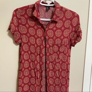 Forever 21 button up dress